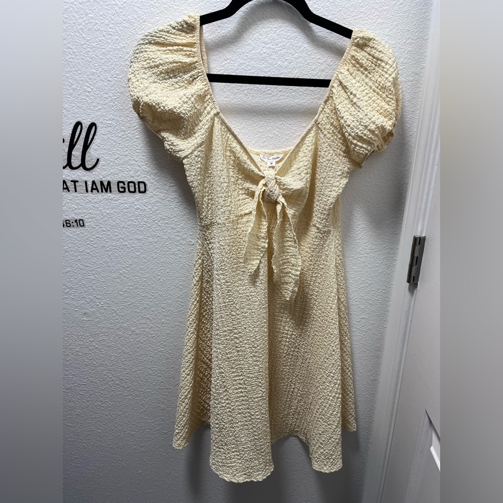 See You Monday Cream Mini Dress